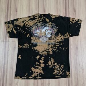 Vintage 1996 Harley Davidson Hawaii T shirt Size M/L Tye Dye Island Biker 90s